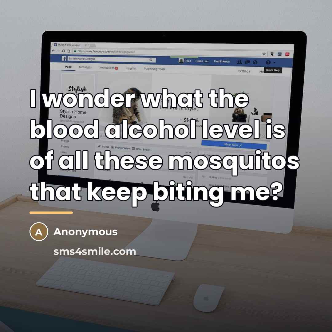 “I wonder what the blood alcohol level is of all…” quote by Anonymous