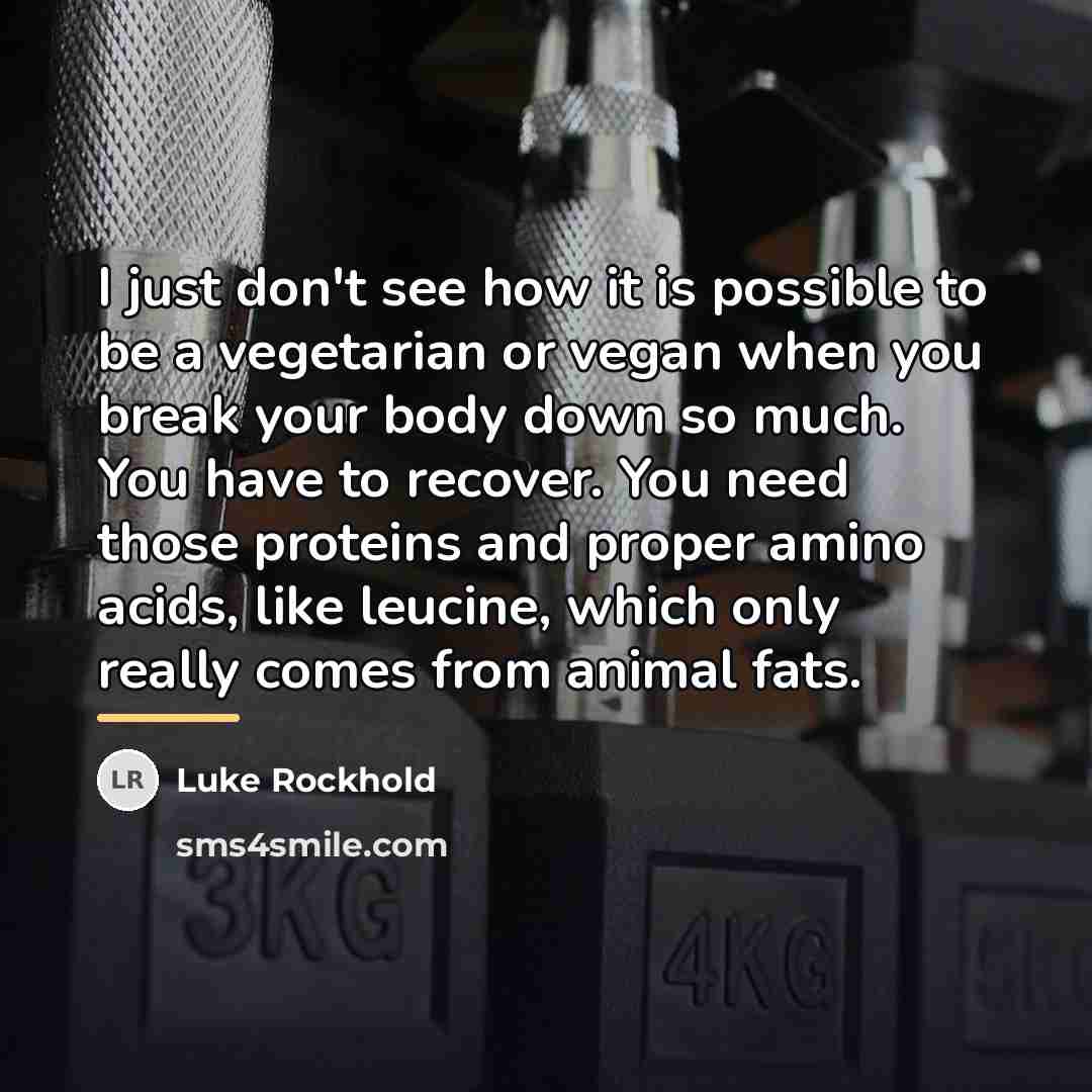 “I just don't see how it is possible to be…” quote by Luke Rockhold