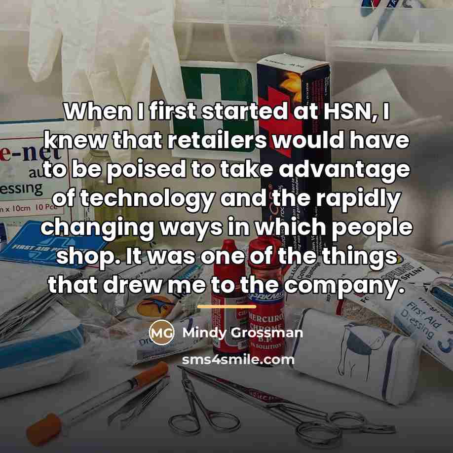 “When I first started at HSN, I knew that retailers…” quote by Mindy Grossman