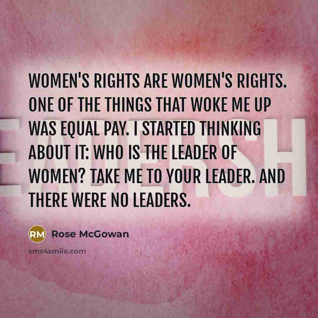 “Women's rights are women's rights. One of the things that…” quote by Rose McGowan