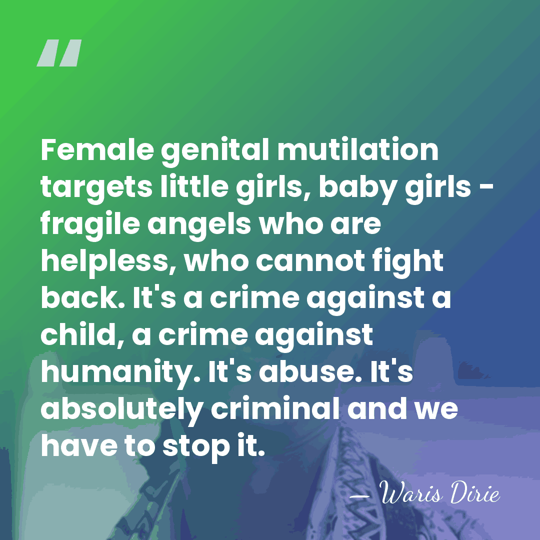 Female genital mutilation targets little girls, baby girls - fragile angels who&hellip; - Waris Dirie