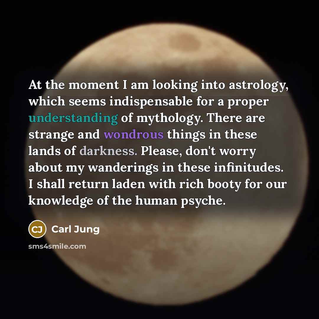 “At the moment I am looking into astrology, which seems…” quote by Carl Jung