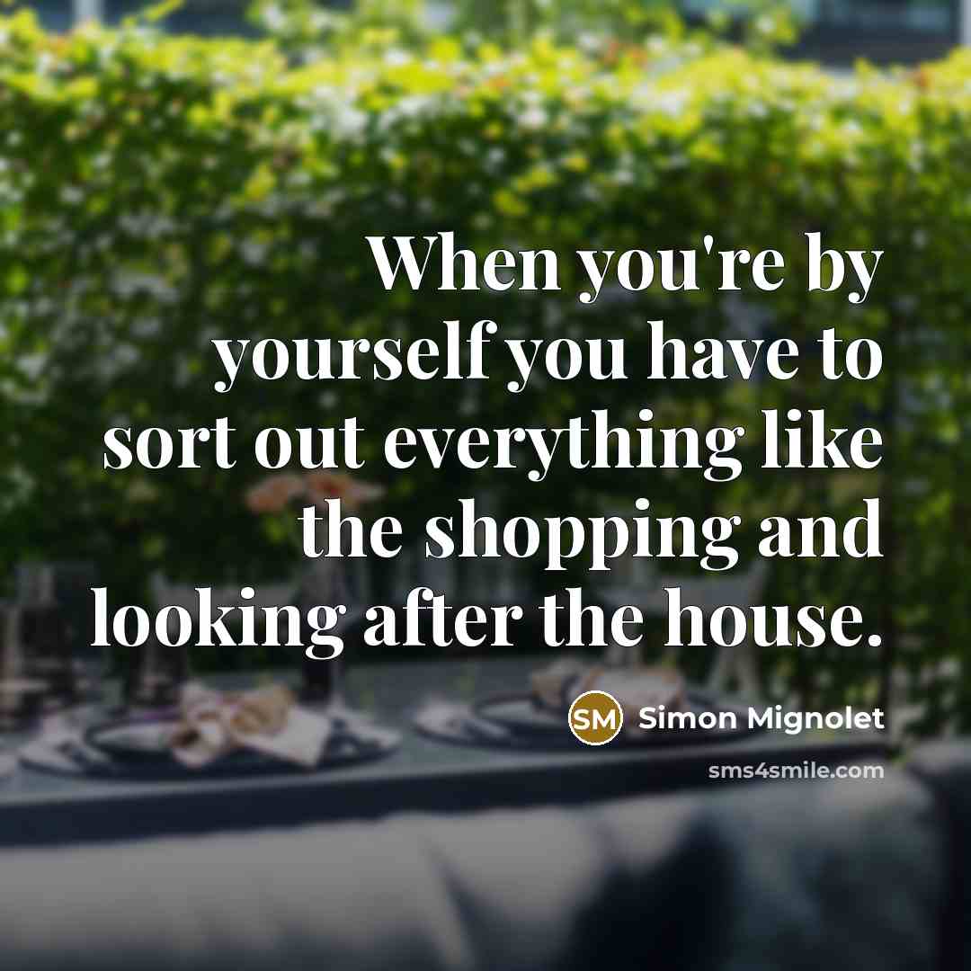 “When you're by yourself you have to sort out everything…” quote by Simon Mignolet