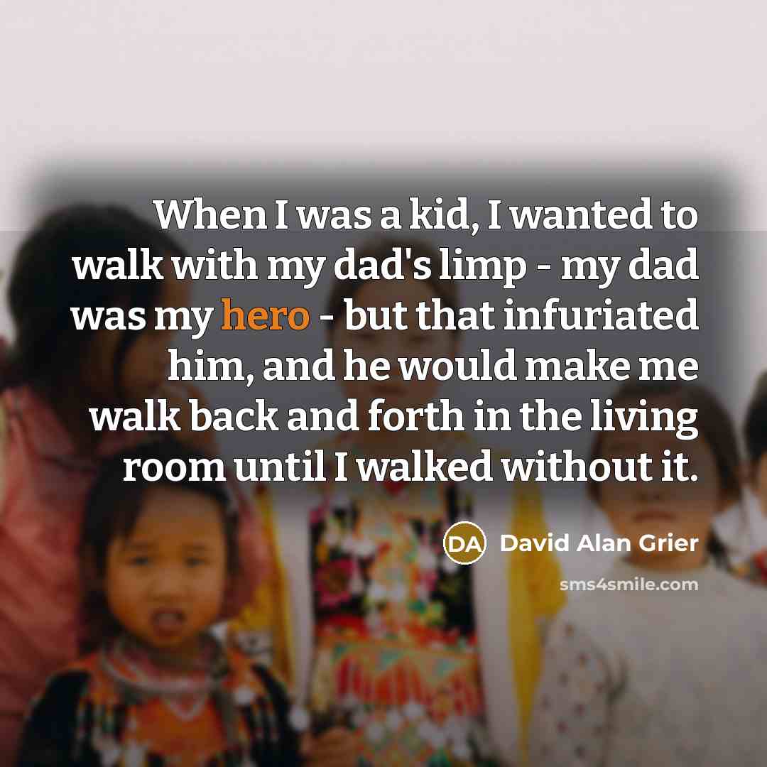 “When I was a kid, I wanted to walk with…” quote by David Alan Grier