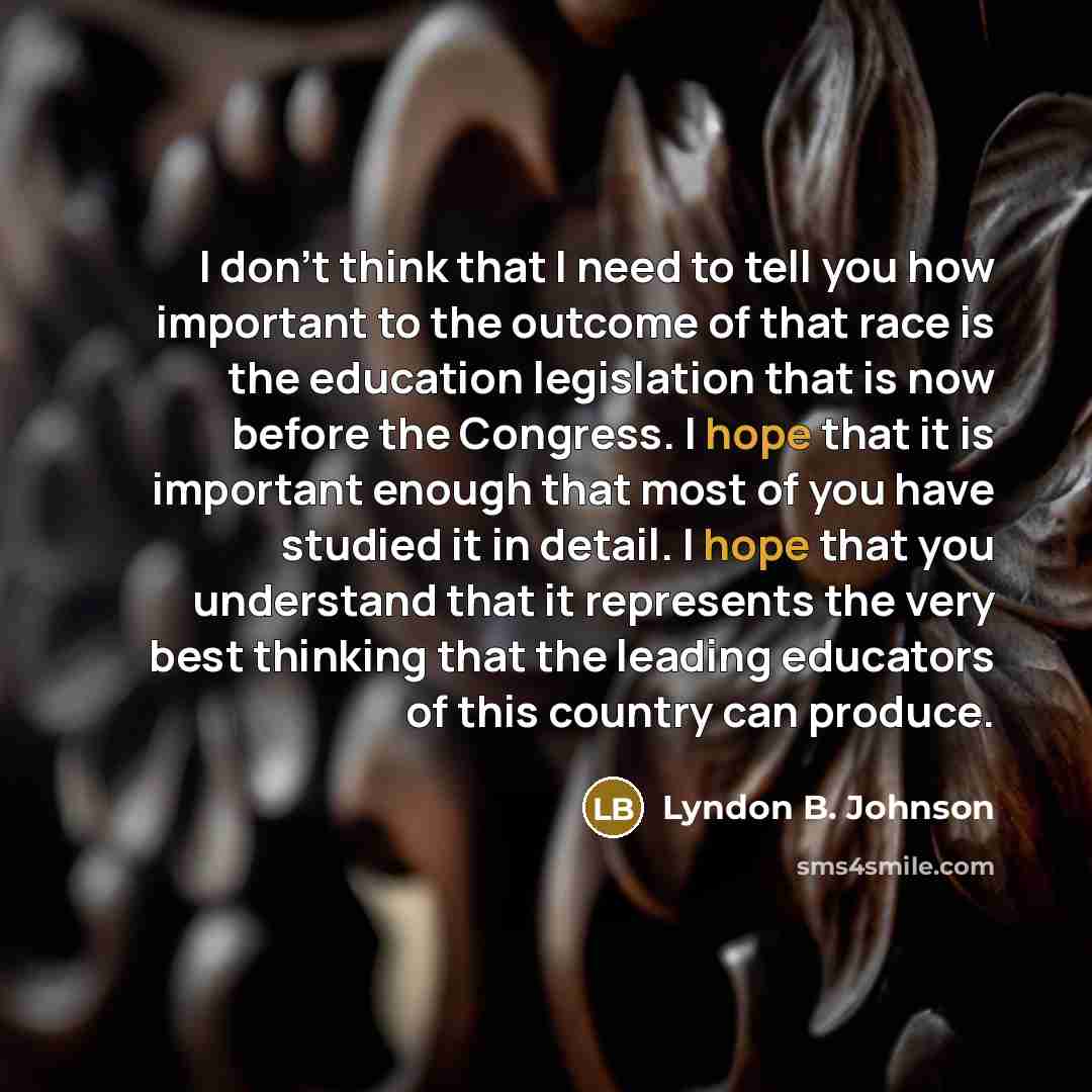 “I don't think that I need to tell you how…” quote by Lyndon B. Johnson