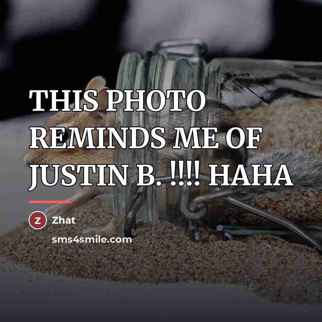 “THIS PHOTO REMINDS ME OF JUSTIN B. !!!! HAHA…” quote by Zhat