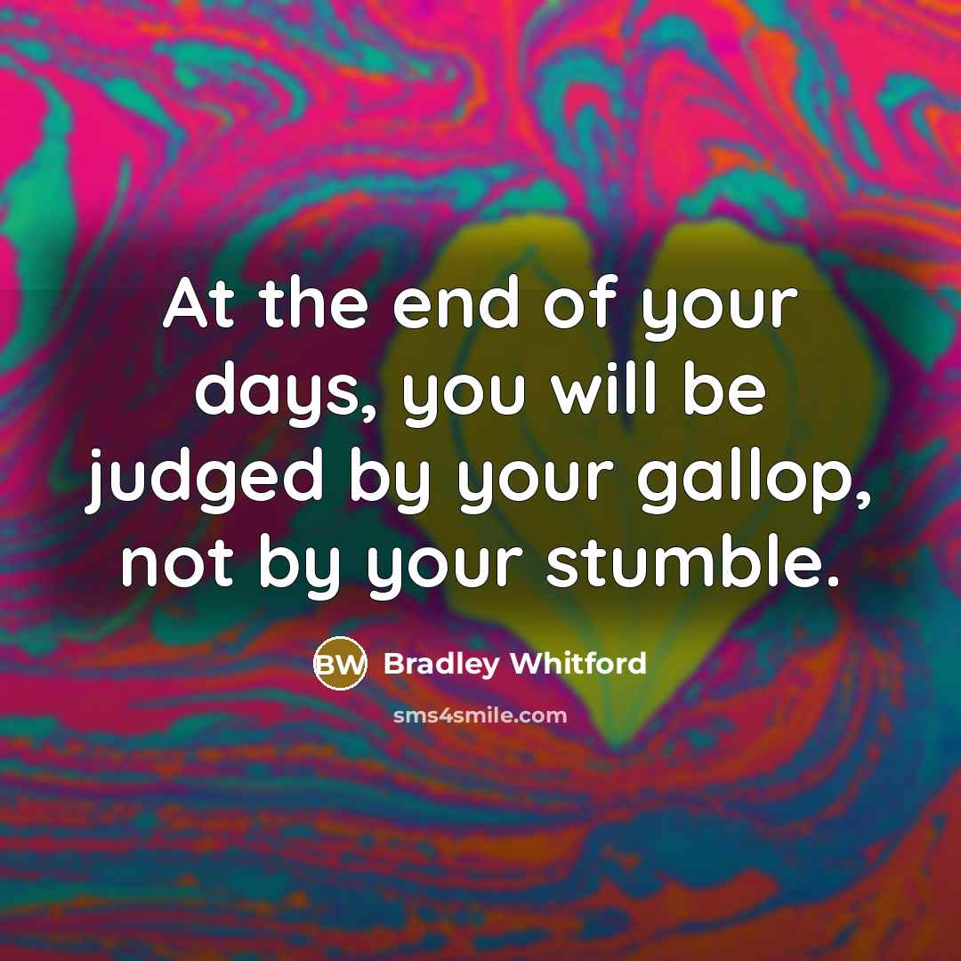 “At the end of your days, you will be judged…” quote by Bradley Whitford