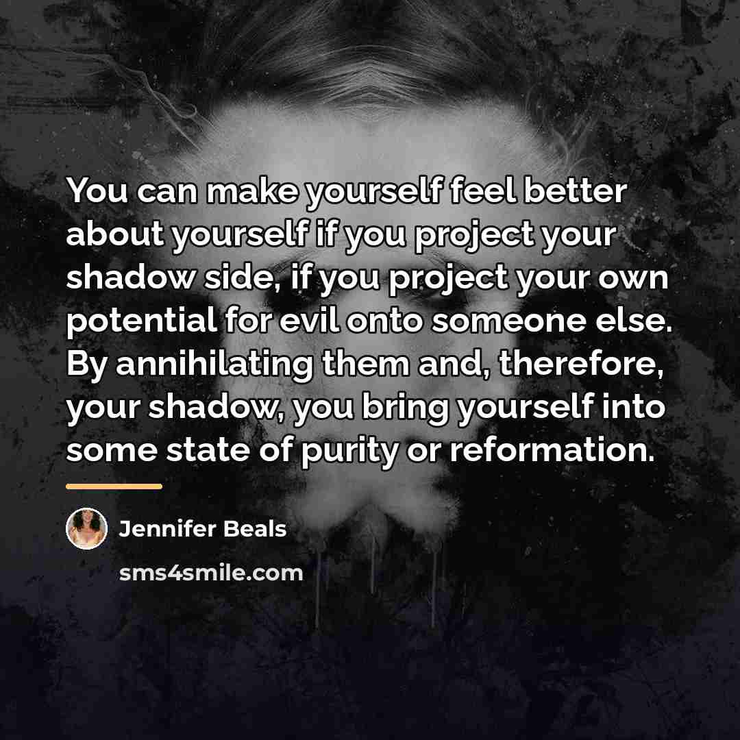 “You can make yourself feel better about yourself if you…” quote by Jennifer Beals