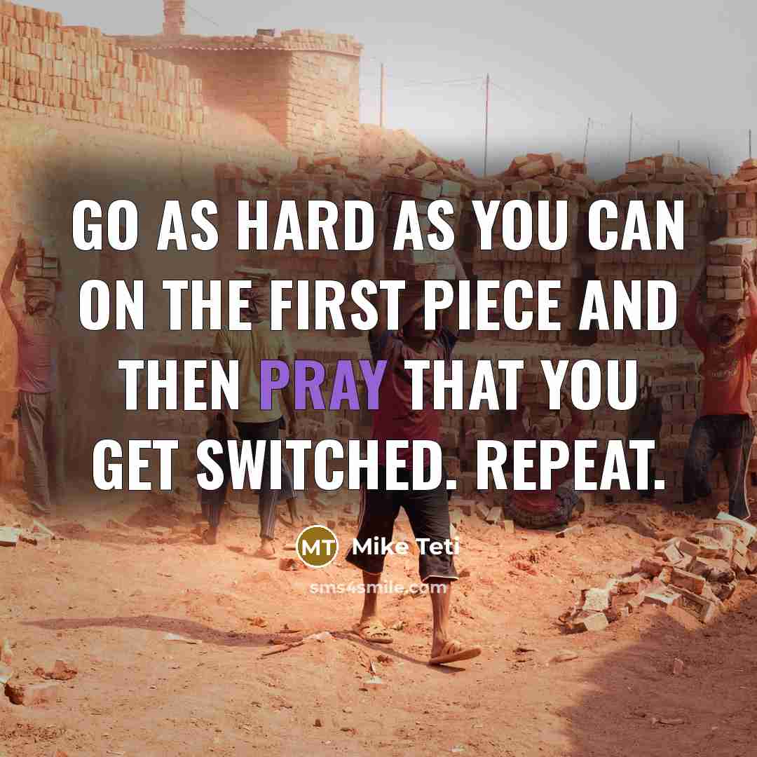 “Go as hard as you can on the first piece…” quote by Mike Teti