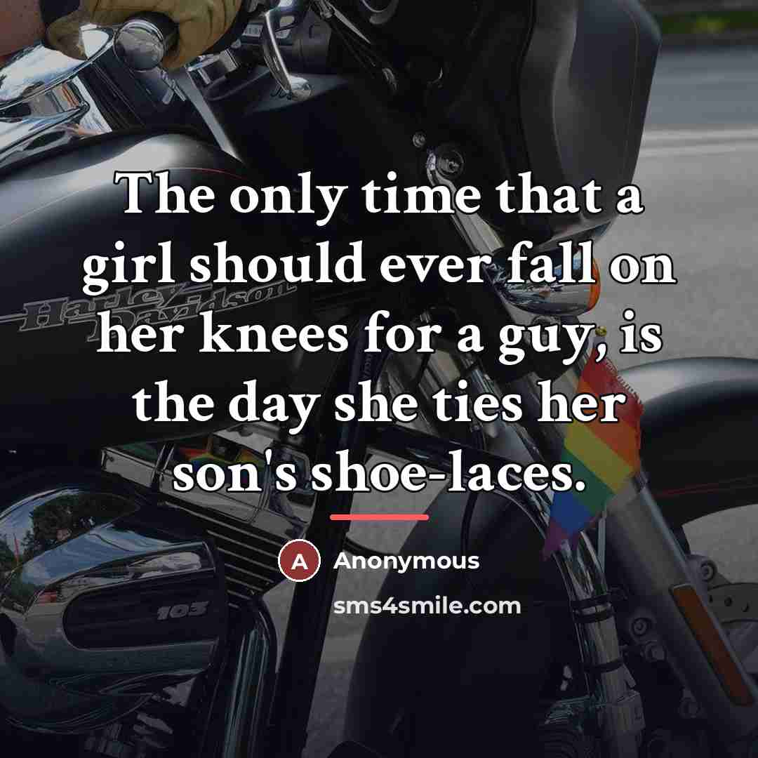 “The only time that a girl should ever fall on…” quote by Anonymous