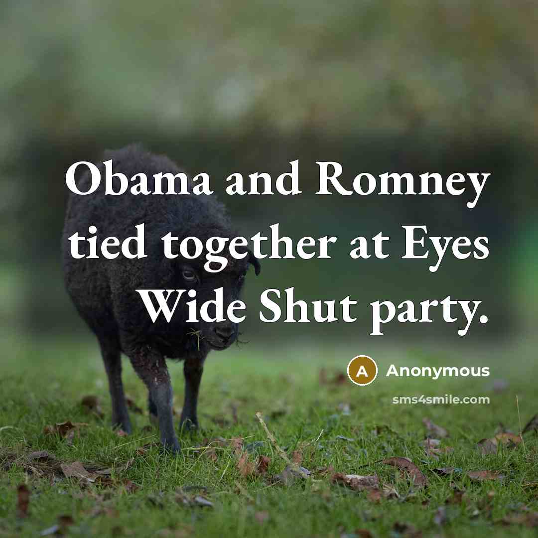 “Obama and Romney tied together at Eyes Wide Shut party.…” quote by Anonymous