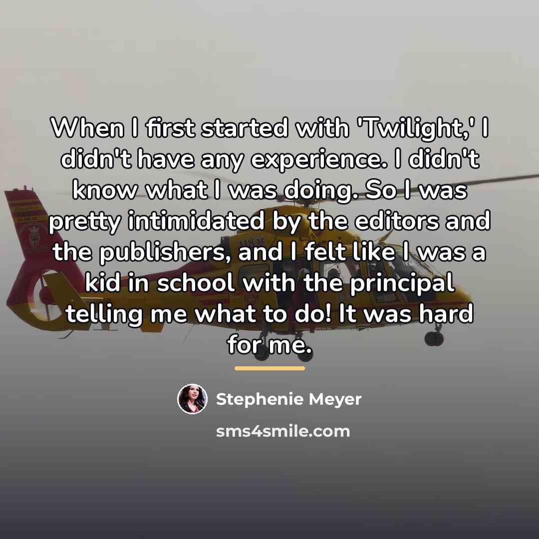 “When I first started with 'Twilight,' I didn't have any…” quote by Stephenie Meyer