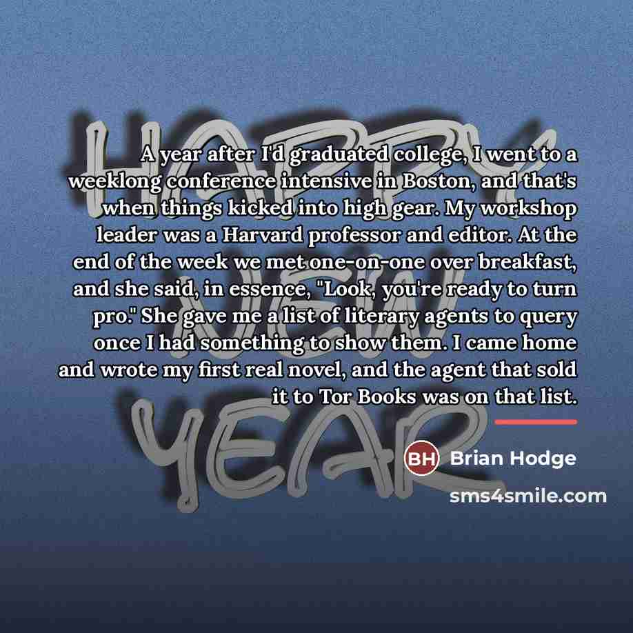 “A year after I'd graduated college, I went to a…” quote by Brian Hodge