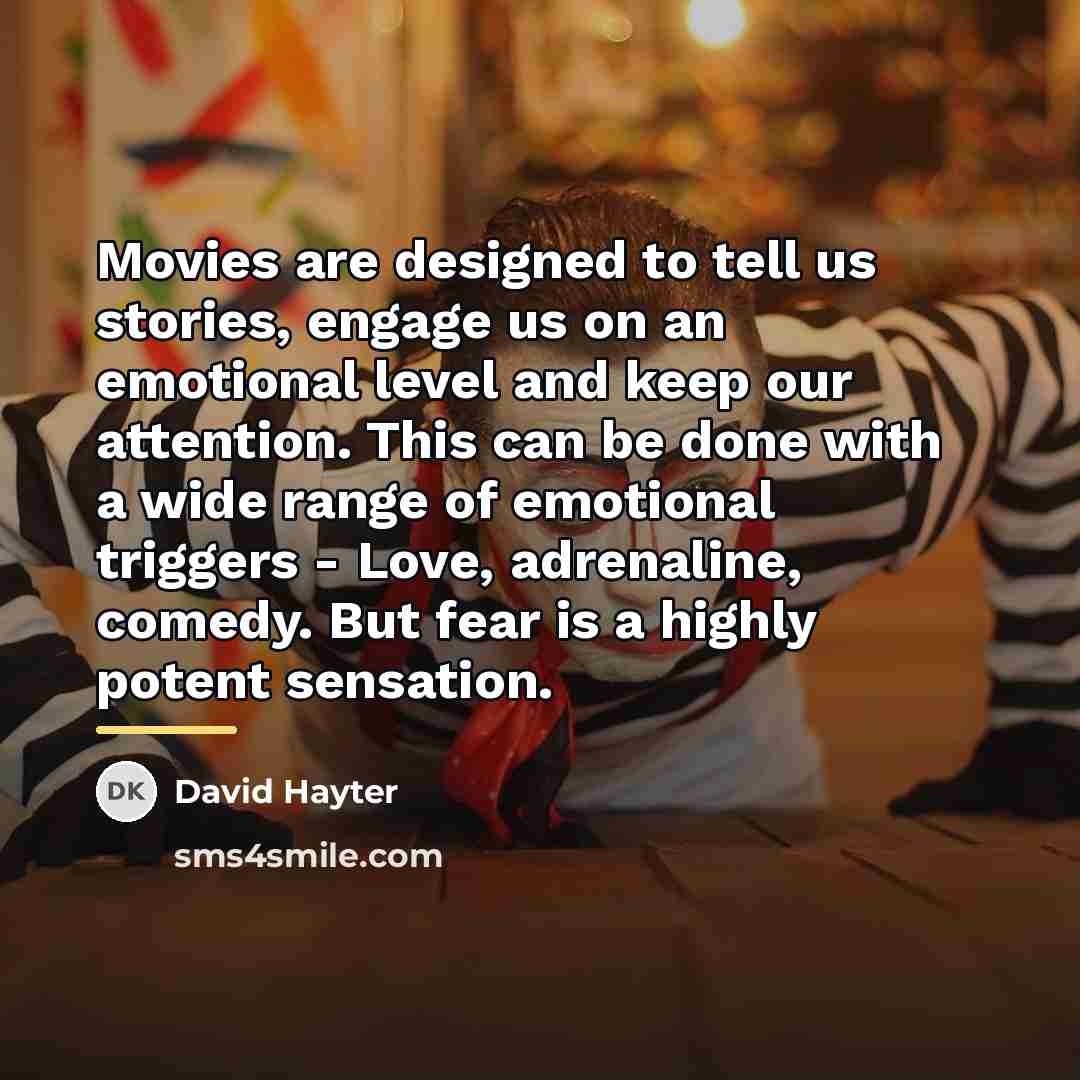 “Movies are designed to tell us stories, engage us on…” quote by David Hayter