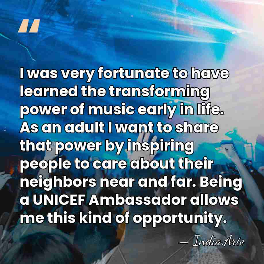 I was very fortunate to have learned the transforming power of music&hellip; - India.Arie