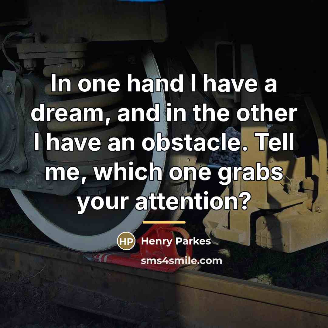 “In one hand I have a dream, and in the…” quote by Henry Parkes