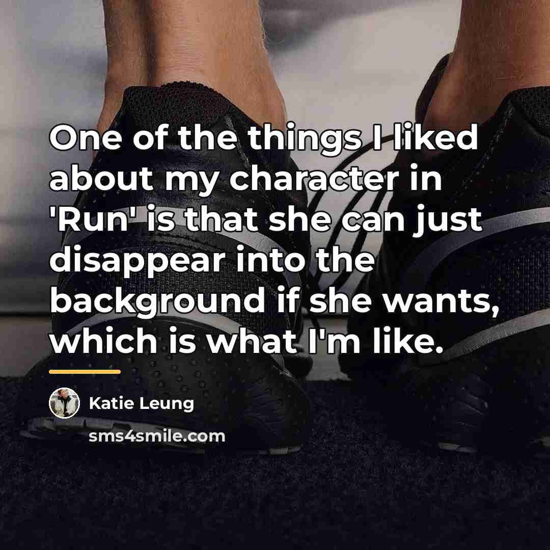 “One of the things I liked about my character in…” quote by Katie Leung
