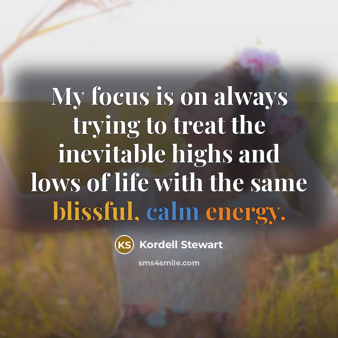 “My focus is on always trying to treat the inevitable…” quote by Kordell Stewart