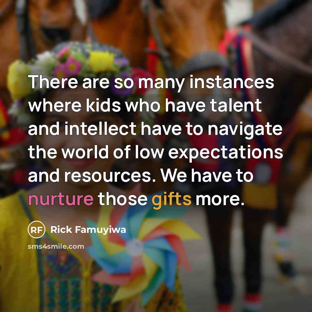 “There are so many instances where kids who have talent…” quote by Rick Famuyiwa