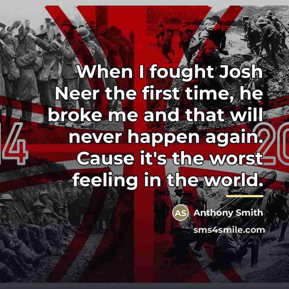 “When I fought Josh Neer the first time, he broke…” quote by Anthony Smith