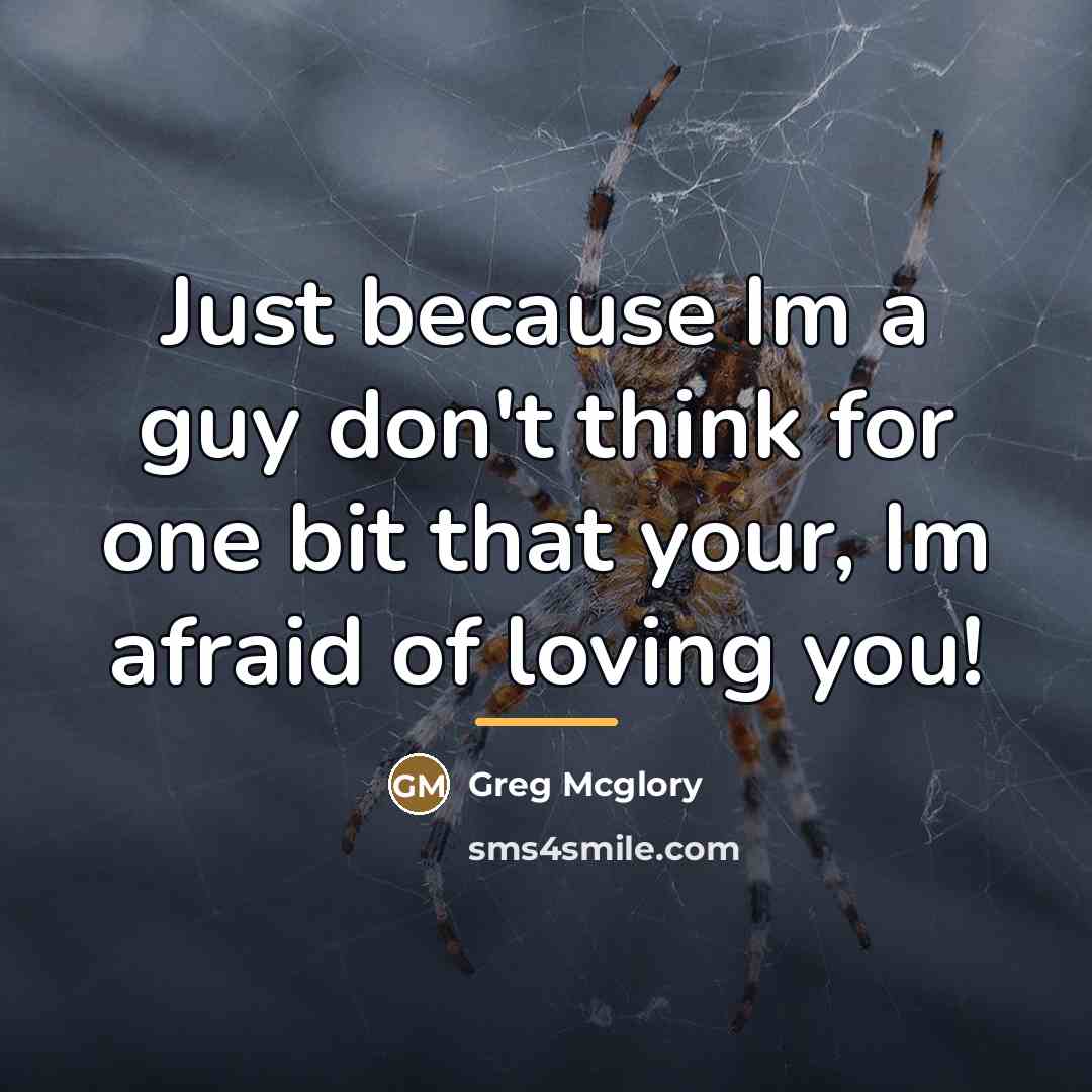 “Just because Im a guy don't think for one bit…” quote by Greg Mcglory