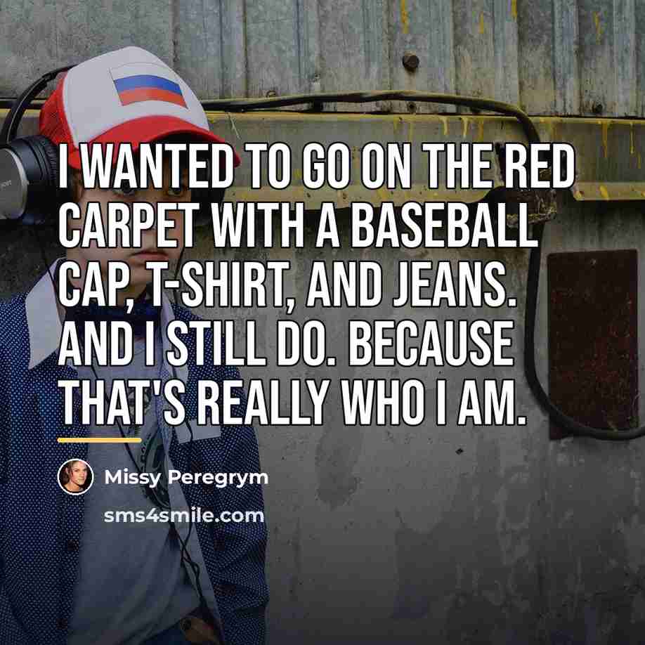 “I wanted to go on the red carpet with a…” quote by Missy Peregrym