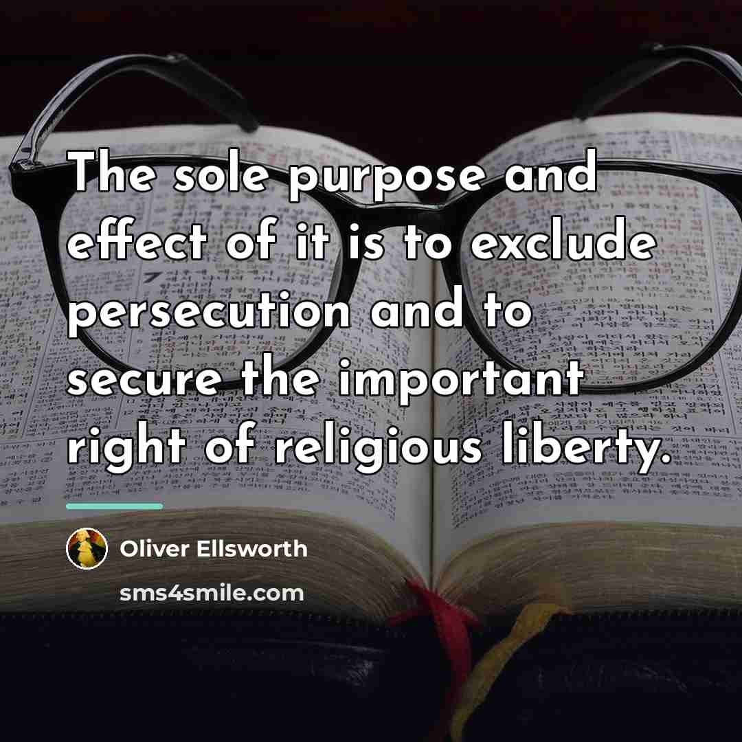 “The sole purpose and effect of it is to exclude…” quote by Oliver Ellsworth