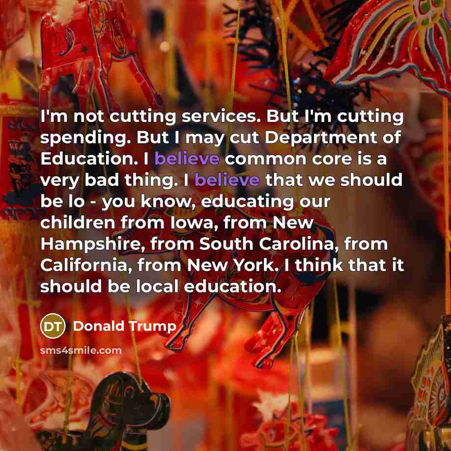 “I'm not cutting services. But I'm cutting spending. But I…” quote by Donald Trump