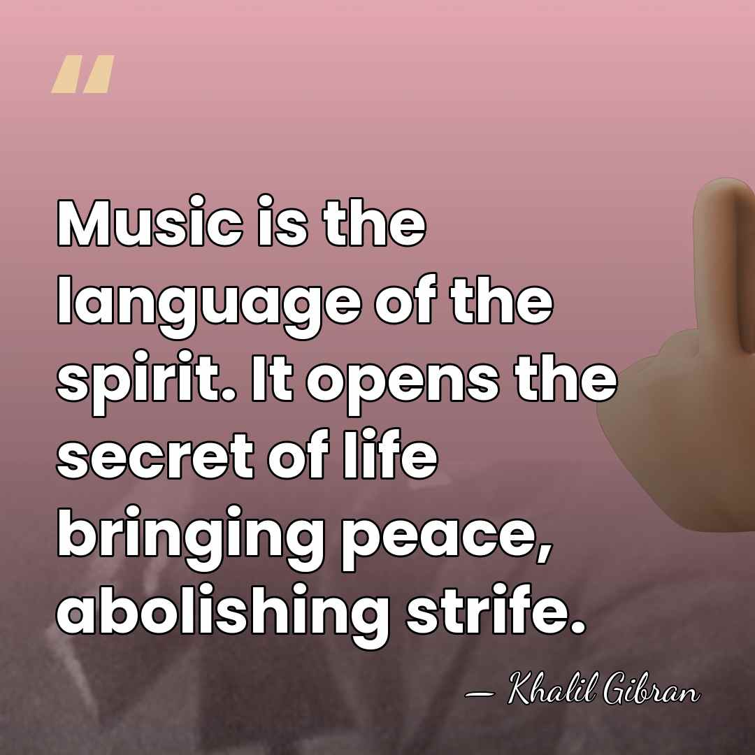 Music is the language of the spirit. It opens the secret of&hellip; - Khalil Gibran