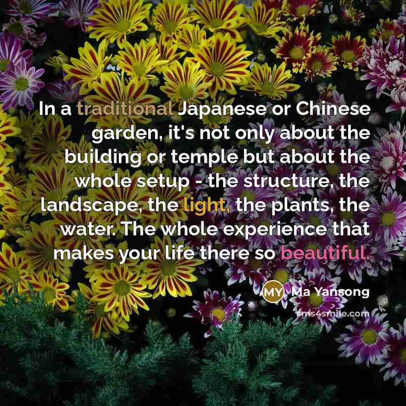 “In a traditional Japanese or Chinese garden, it's not only…” quote by Ma Yansong