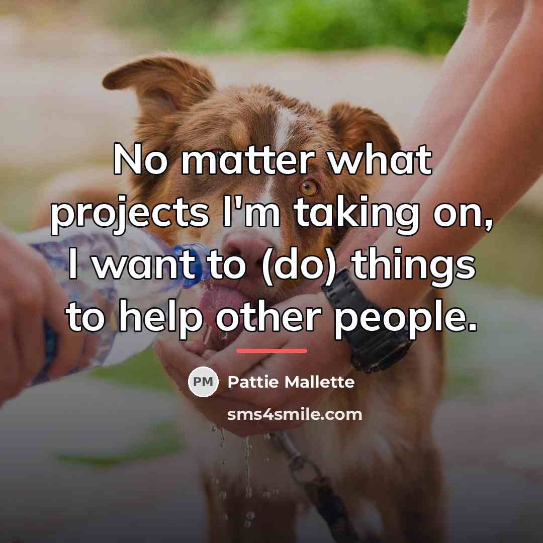 “No matter what projects I'm taking on, I want to…” quote by Pattie Mallette