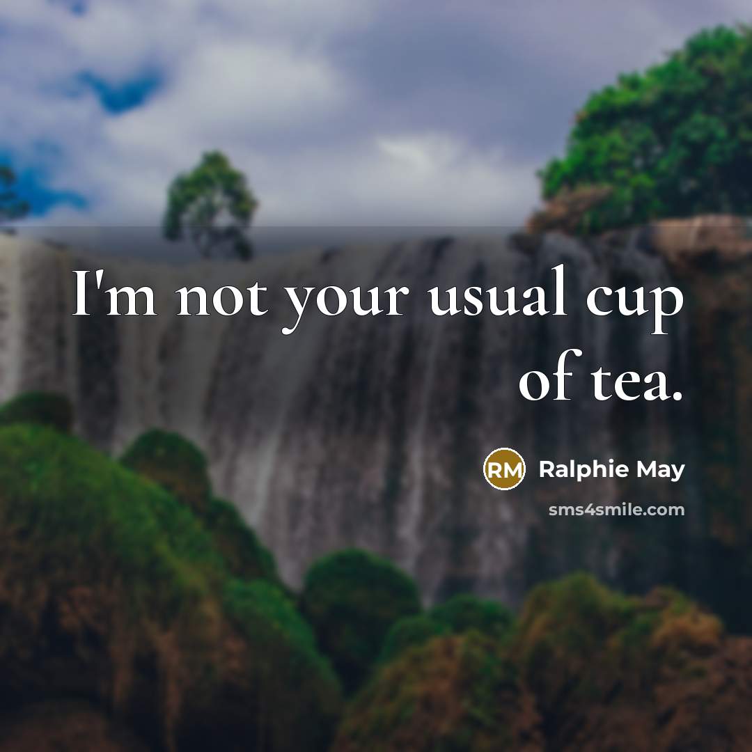 “I'm not your usual cup of tea.…” quote by Ralphie May