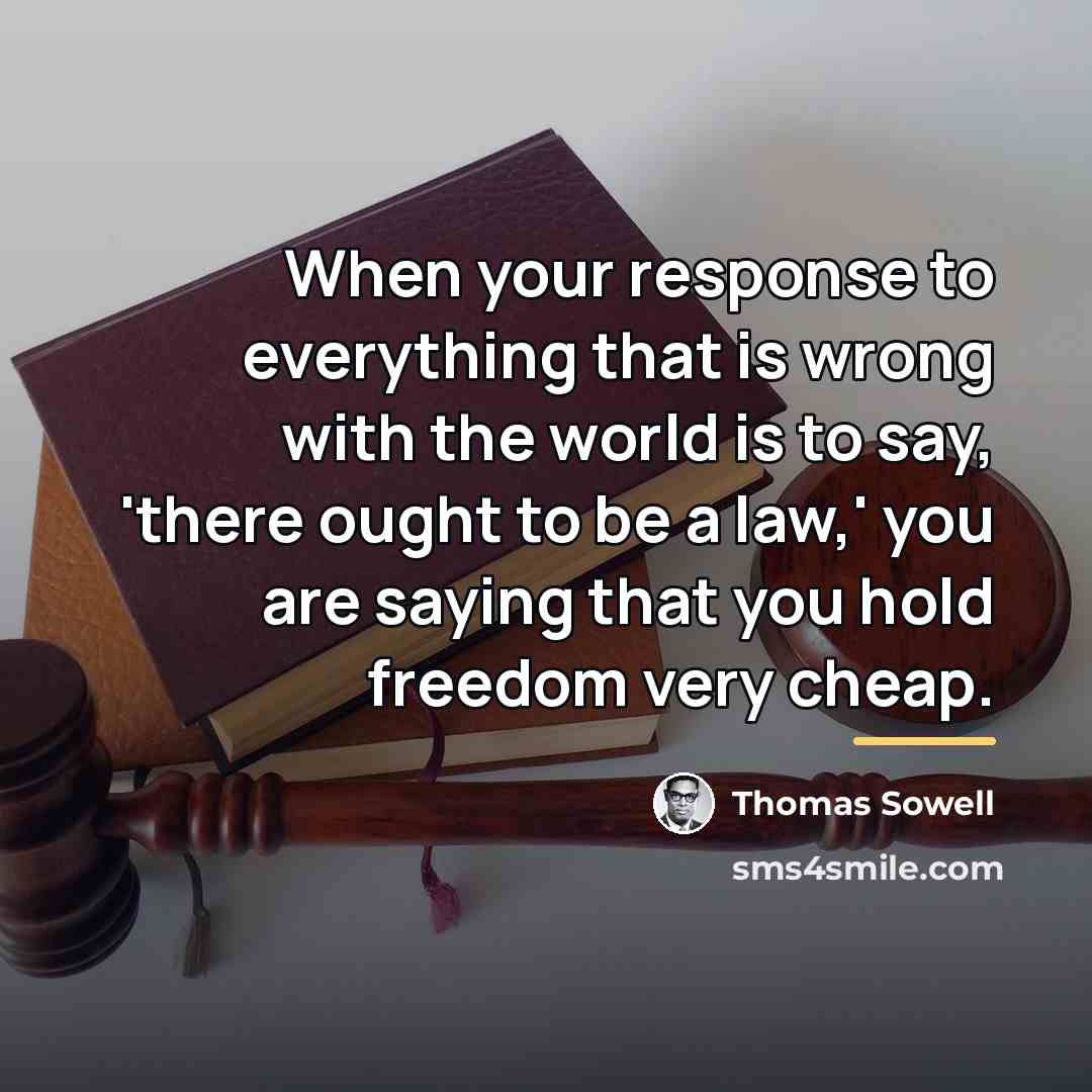 “When your response to everything that is wrong with the…” quote by Thomas Sowell
