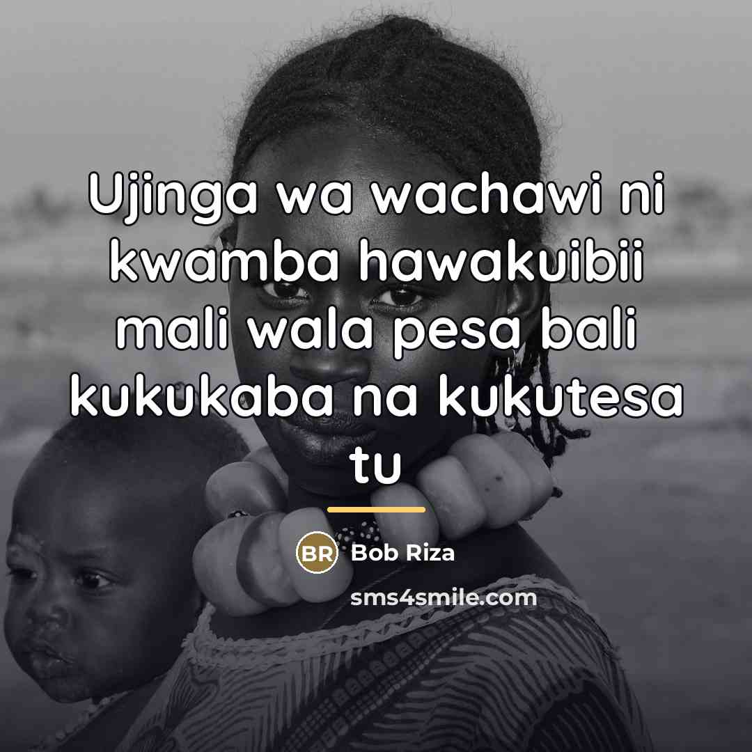 “Ujinga wa wachawi ni kwamba hawakuibii mali wala pesa bali…” quote by Bob Riza
