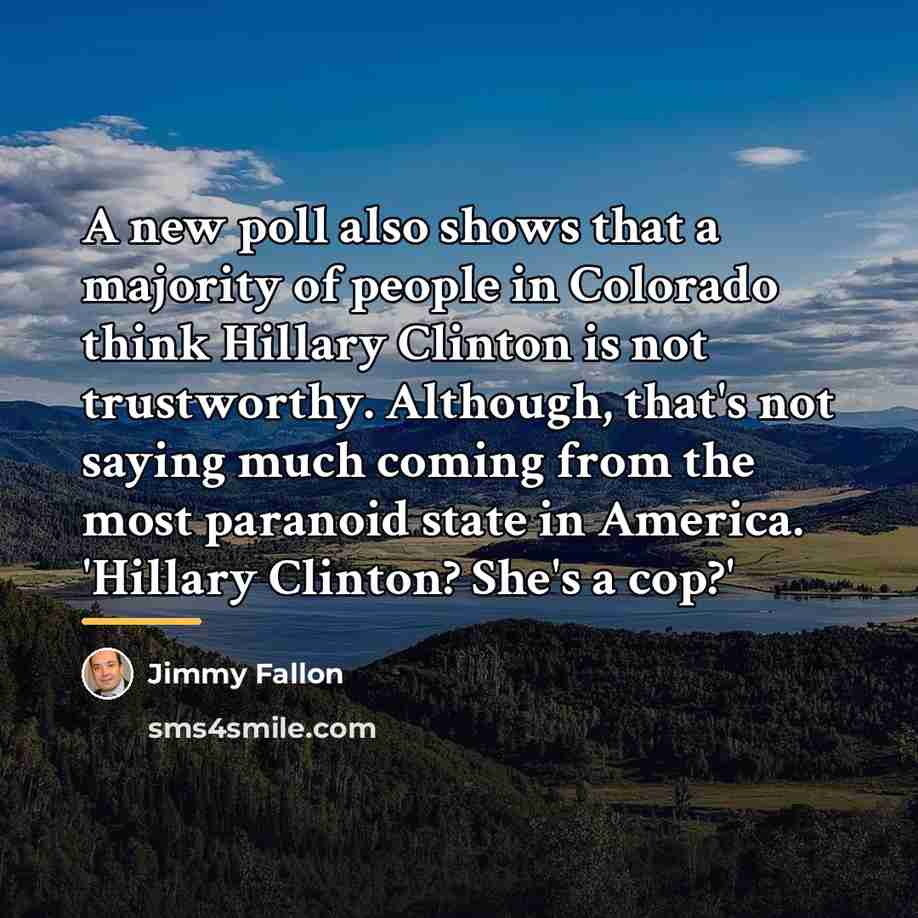 “A new poll also shows that a majority of people…” quote by Jimmy Fallon