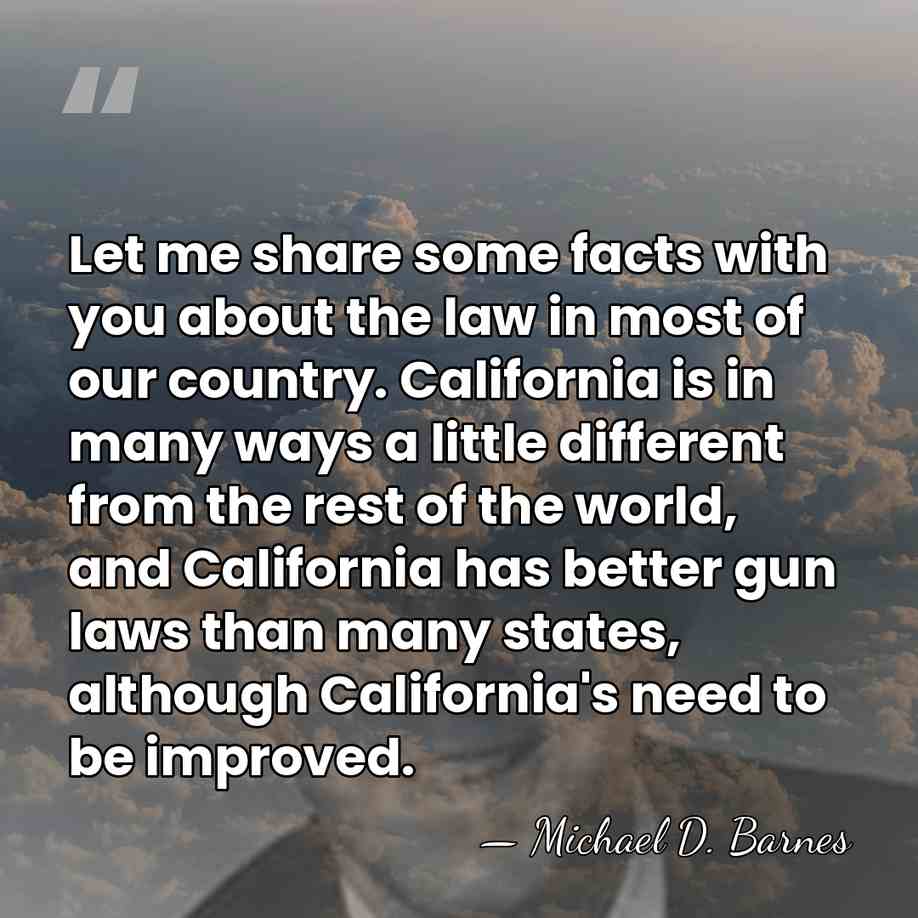 Let me share some facts with you about the law in most&hellip; - Michael D. Barnes