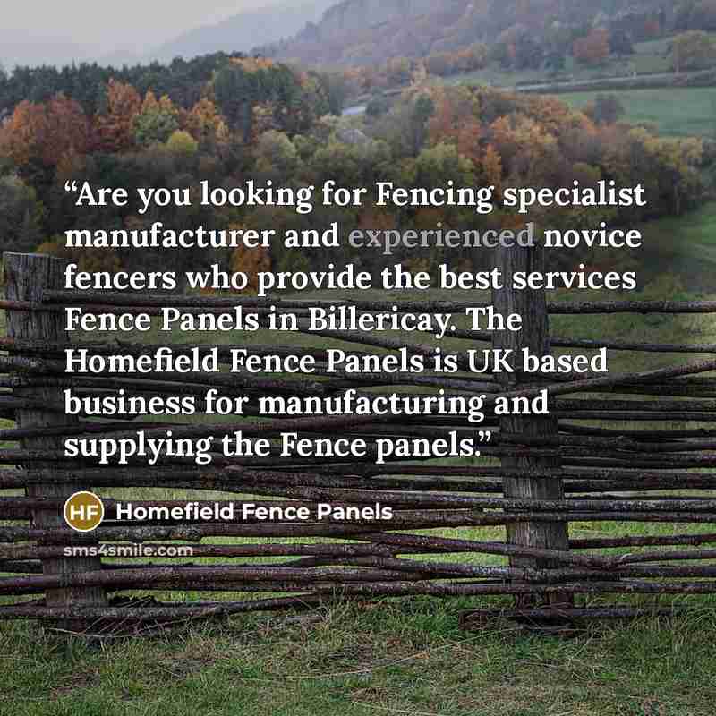 “Are you looking for Fencing specialist manufacturer and experienced novice fencers who provide the best services Fence Panels in Billericay. The Homefield Fence Panels is UK based business for manufacturing and supplying the Fence panels.” quote by Homefield Fence Panels