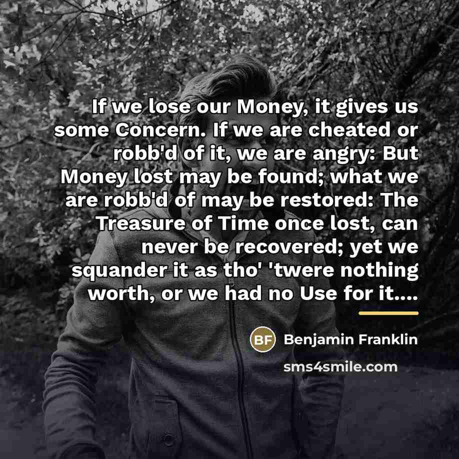 “If we lose our Money, it gives us some Concern.…” quote by Benjamin Franklin