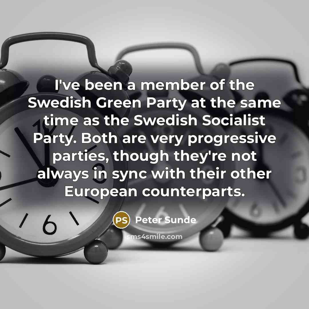 “I've been a member of the Swedish Green Party at…” quote by Peter Sunde