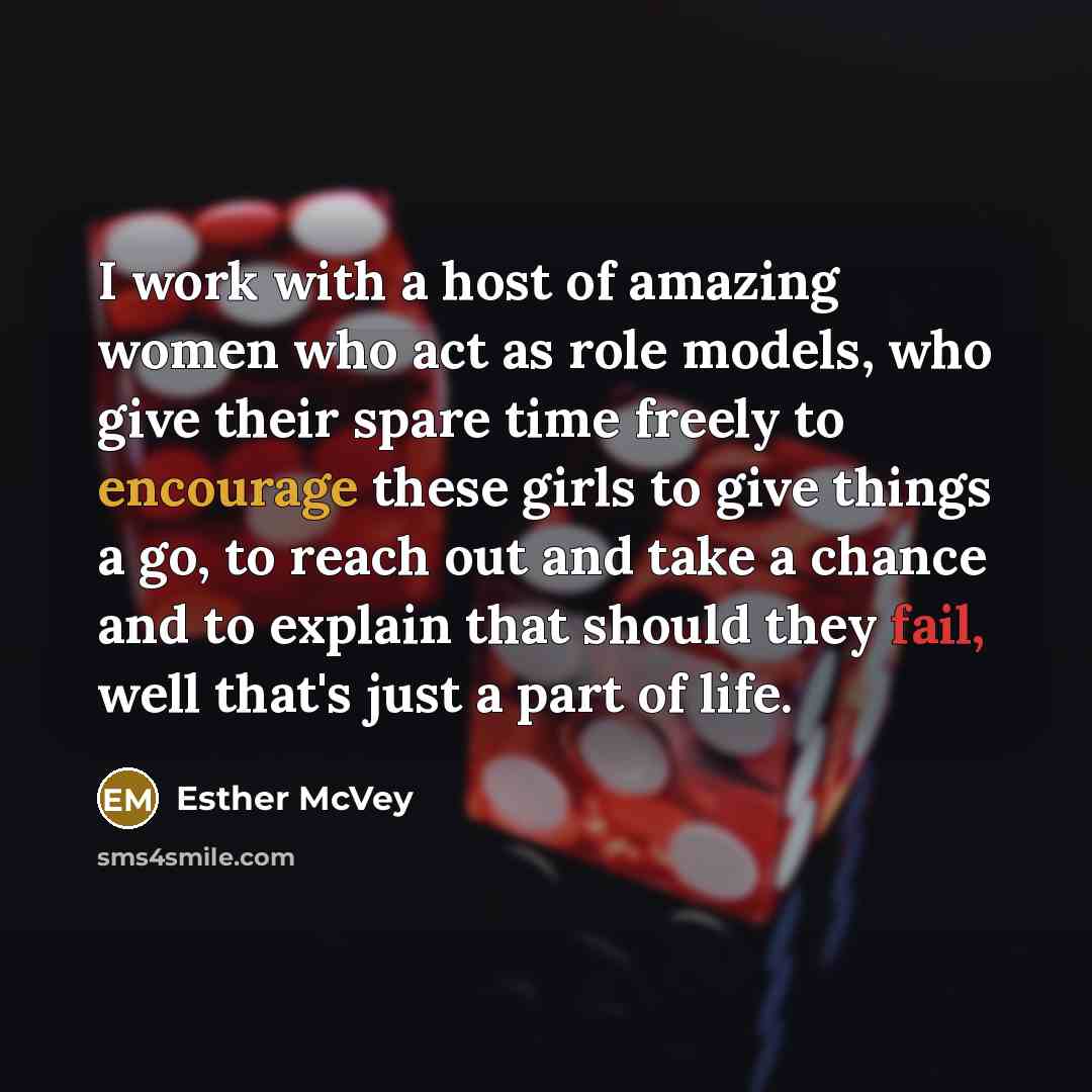 “I work with a host of amazing women who act…” quote by Esther McVey
