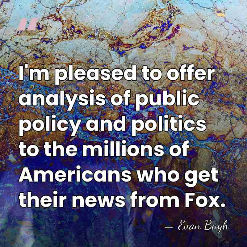 I'm pleased to offer analysis of public policy and politics to the&hellip; - Evan Bayh