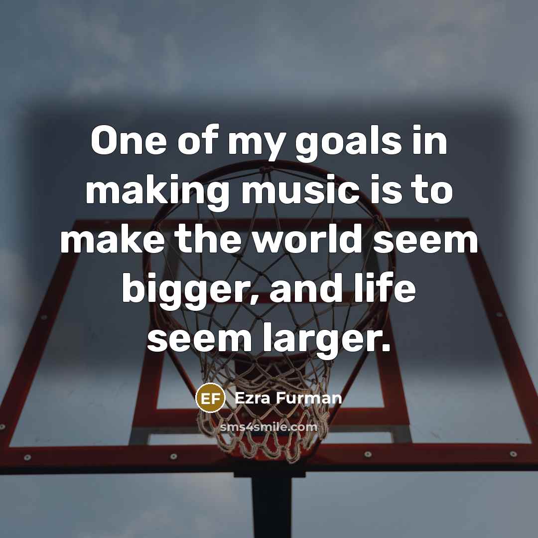 “One of my goals in making music is to make…” quote by Ezra Furman