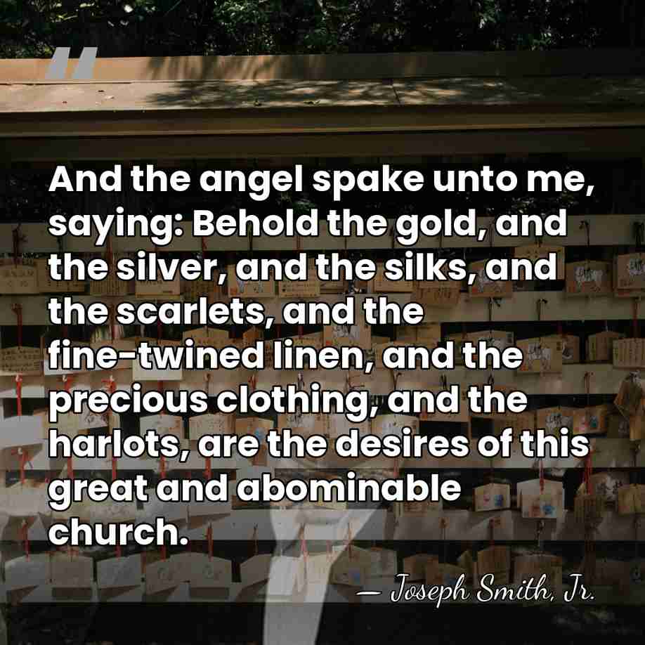 And the angel spake unto me, saying: Behold the gold, and the&hellip; - Joseph Smith, Jr.