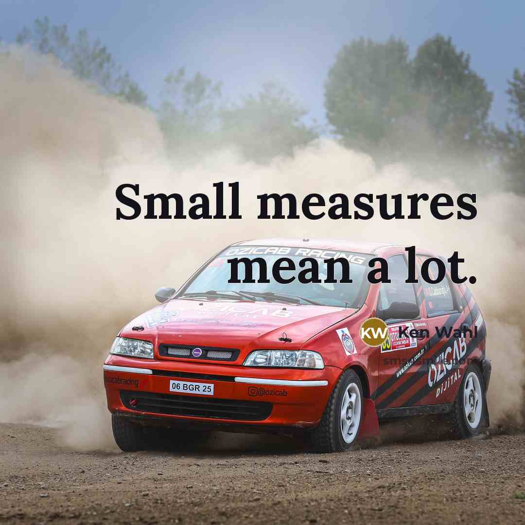“Small measures mean a lot.…” quote by Ken Wahl