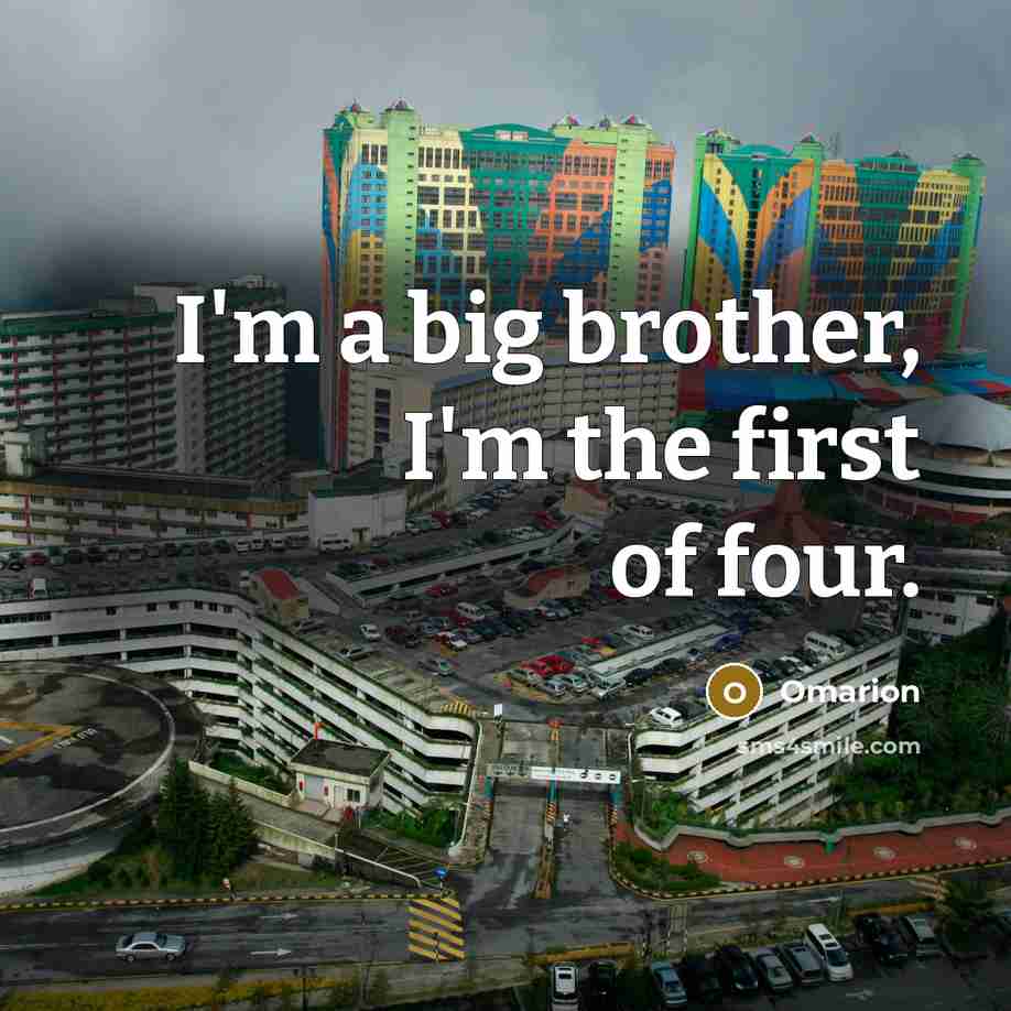 “I'm a big brother, I'm the first of four.…” quote by Omarion