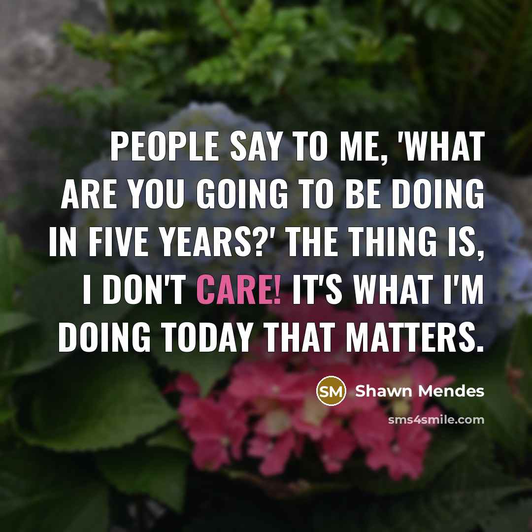 “People say to me, 'What are you going to be…” quote by Shawn Mendes