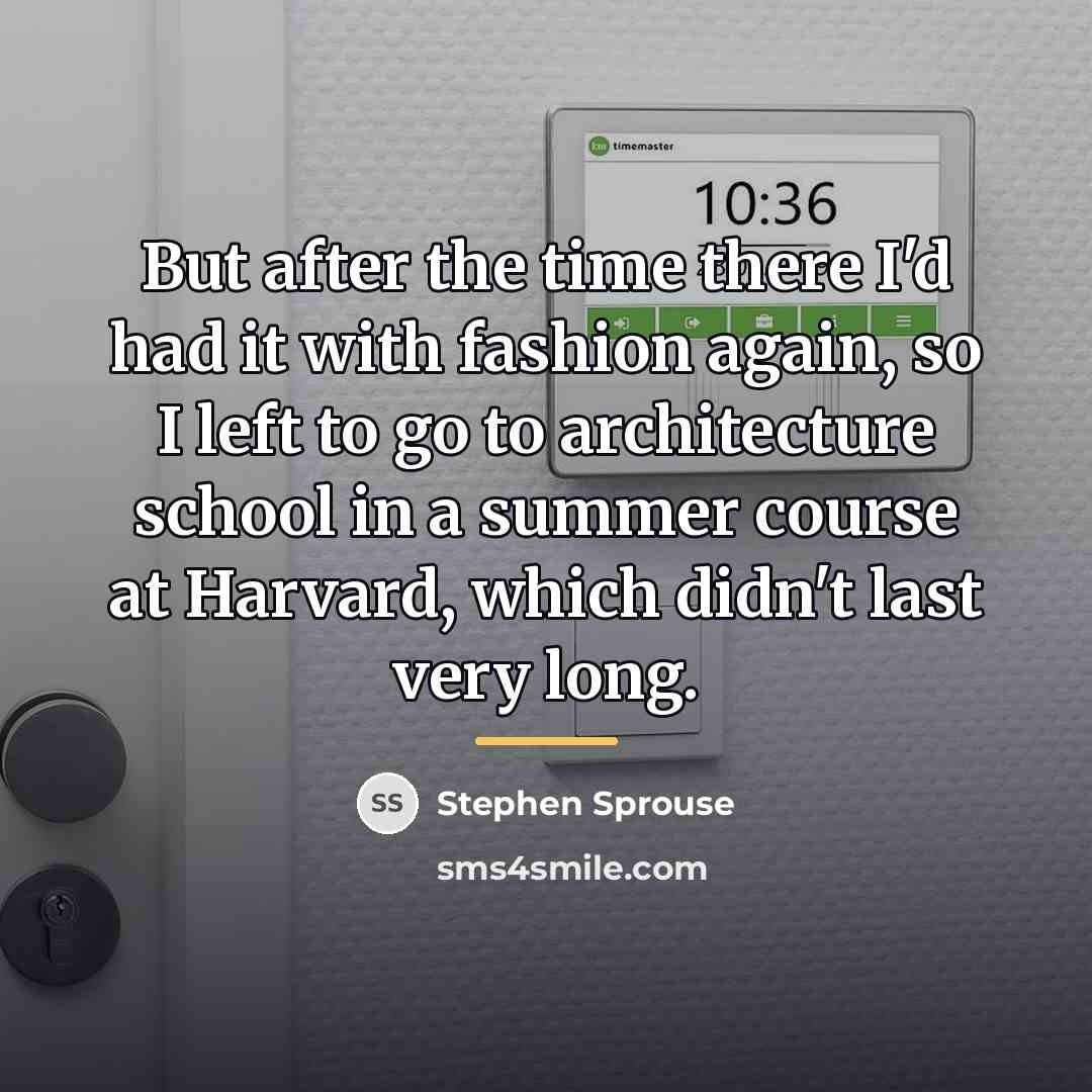 “But after the time there I'd had it with fashion…” quote by Stephen Sprouse