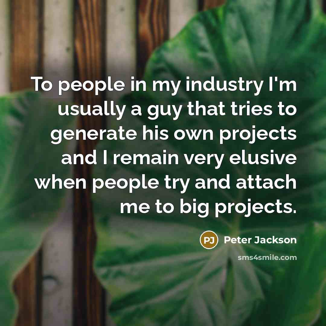 “To people in my industry I'm usually a guy that…” quote by Peter Jackson