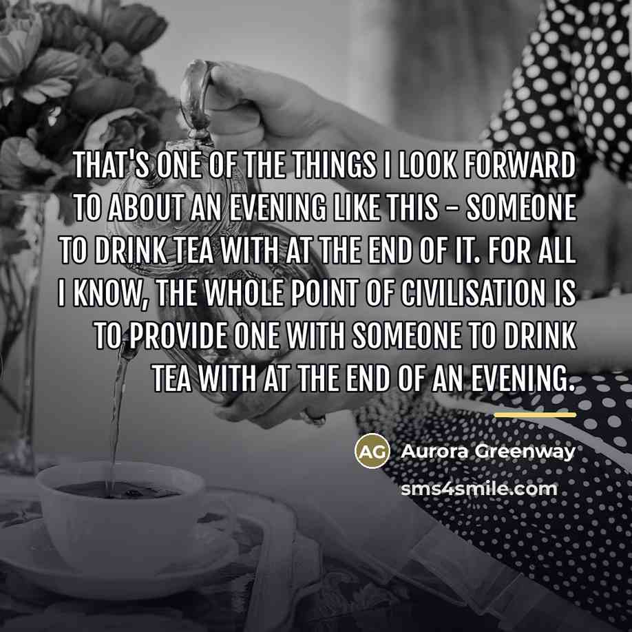 “That's one of the things I look forward to about…” quote by Aurora Greenway
