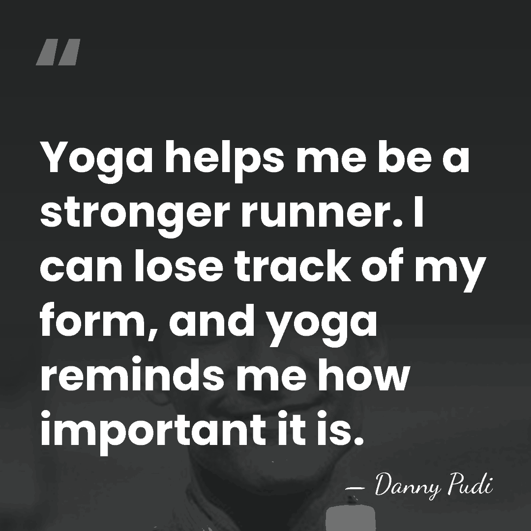 Yoga helps me be a stronger runner. I can lose track of&hellip; - Danny Pudi